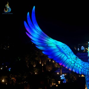Lanterna Gigante Personalizzata a Forma di Fenice per Parchi a Tema, Lanterna Animale Durevole per Attrazioni Notturne nei Parchi Divertimento - Product Image 5