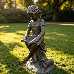 カスタムデザインの驚くべき本を読んでいる女の子の像 -Alibaba.com