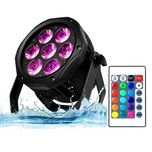 IP65 không thấm nước 6x18W rgbwa UV 6in1 dẫn ánh sáng sân khấu đèn không dây DMX512 Điều khiển Wifi hiệu ứng chùm Pin hoạt động đèn - Product Image 1