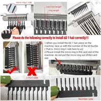 Kit de Démarrage Prêt à Expédier : Extensions de Cheveux 6D 1ère Génération avec Machine, Cheveux Humains Naturels 6D, Cheveux Indiens Remy
