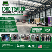 Fabricant de remorques alimentaires, remorque alimentaire mobile en acier inoxydable, remorque à café, remorque à hamburgers, usine de fabrication