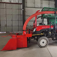 Machine de récolte de fourrage ensilé de haute qualité, coupe-fourrage pour herbe Napier, haute productivité, moteur à boîte de vitesses, récolteuse de maïs