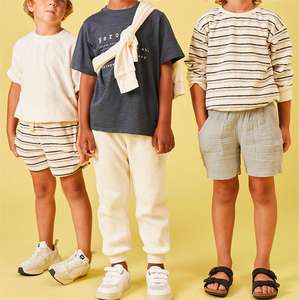 Venta al por mayor OEM personalizado Casual logotipo cómodo algodón Harem Cargo Jogger pantalones multicolor de doble cara para niños - Product Image 6