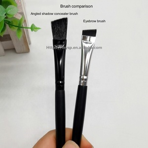 Muestra gratis al por mayor <span class=keywords><strong>de</strong></span> encargo <span class=keywords><strong>de</strong></span> marca <span class=keywords><strong>de</strong></span> nombre negro pequeño ángulo plano corrector cepillo ángulo nariz sombra nariz <span class=keywords><strong>contorno</strong></span> cepillo - Product Image 2