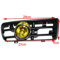 Pour 1998-2004 V-W Mk4 Jetta Golf GTI Grille de pare-chocs avant avec feu antibrouillard en tungstène et accessoires extérieurs pour feux de jour
