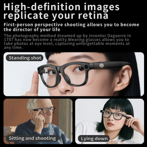 Ai thông minh kính thi ai Mắt kính phiên dịch thời gian thực cuộc trò chuyện bằng giọng nói chụp ảnh video âm nhạc chơi hỗ trợ OEM tùy biến - Product Image 4
