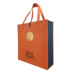 New Luxury <b>Wine</b> Gift Set with 2 Stemless Glasses in Leather Carry Case Customizable - Product Image 1