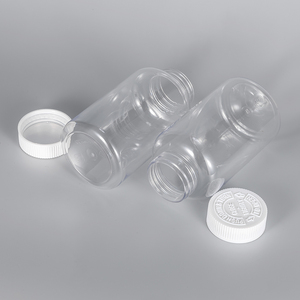 Flacone in PET trasparente da 150cc all'ingrosso per pillole, capsule, <span class=keywords><strong>medicinali</strong></span>, vitamine e integratori con tappi CRC - Product Image 2