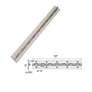 บานพับเปียโนเคลือบออกไซด์ตัดอย่างต่อเนื่องทำจากสแตนเลสดีไซน์ใหม่ - Product Image 4