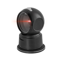 Plataforma de Escaneo Inalámbrica de Escritorio MASUNG, Escáner de Códigos QR 1D/2D de Alta Velocidad con Cabezal Giratorio y Dongle USB para Tiendas y Bibliotecas