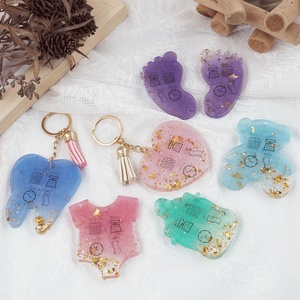 DM868 Love Tooth pendente orso in resina epossidica <span class=keywords><strong>stampo</strong></span> per souvenir bambino a forma di piede portachiavi in Silicone <span class=keywords><strong>stampo</strong></span> per la <span class=keywords><strong>torta</strong></span> di anniversario strumenti - Product Image 5