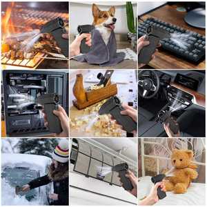 Souffleur de neige super turbo haute vitesse, souffleur de voiture, dépoussiéreur, lumière turbo LED avec ventilateur pour le séchage de la voiture - Product Image 6