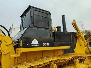 รถดันดินตีนตะขาบ Shantui SD32 สีเหลือง เครื่องจักรกลหนักสำหรับงานก่อสร้าง ขับเคลื่อนด้วยเครื่องยนต์ - Product Image 6