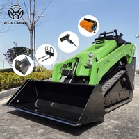 Chargeuse compacte FULCORE avec chenilles à double roue de guidage pour travaux de manutention en verger – Chargeuse compacte avancée, livraison gratuite