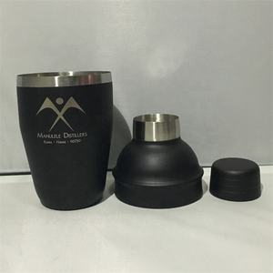 Primes 8oz/250ml Mini Barre En Acier Inoxydable Noir Mat Peinture Cocktail <span class=keywords><strong>Martini</strong></span> Rhum <span class=keywords><strong>Vodka</strong></span> Mélangeur Mélangeur Avec le Logo Adapté Aux Besoins Du Client - Product Image 6