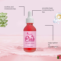 Sérum Lèvres Rose en Gros OEM à l'Arbutine et Squalane, Éclaircissant, Anti-Taches Foncées, Traitement Blanchissant et Hydratant, Brillant à Lèvres Essentiel