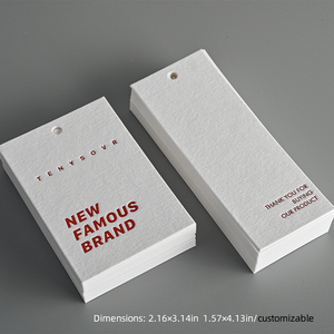 Custom <strong>Design</strong> Printing Paper Garment Hangtag Labels <strong>Clothing</strong> Product <strong>Tags</strong> Labels