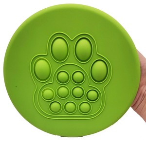 Giocattoli da Masticare Rotondi in Gomma per <span class=keywords><strong>Cani</strong></span>, Resistenti ai Morsi, <span class=keywords><strong>Frisbee</strong></span> in Silicone per <span class=keywords><strong>Addestramento</strong></span> - Product Image 2