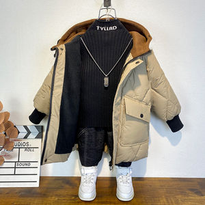 Nuova Collezione di Parka Lunghi per Bambini, Giacche Invernali Calde per Neonati e Bambini, Cappotti Imbottiti con Cappuccio per Ragazzi - Product Image 3
