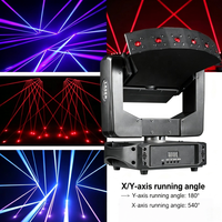 Projecteur laser à faisceau mobile RGB 80W, lumière de scène, projecteur laser DMX512 pour discothèque, bar, soirée, spectacle