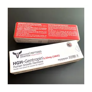 盒样品基因组药物肽包装HGH-Gentropin激素粉末和溶剂纸盒