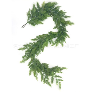 Guirnalda Navideña Artificial Ruyin con Bayas Rojas, 2 Piezas, Decoración Verde para Fiestas Navideñas - Product Image 3