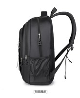 Sac à dos pour ordinateur portable imperméable Oxford réfléchissant 15,6 pouces pour étudiants, voyages, collège, école