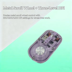 Tùy chỉnh thiết kế độc đáo có thể điều chỉnh DPI yên tĩnh bấm vào <span class=keywords><strong>5D</strong></span> sạc trong suốt 2.4G BT 2 chế độ chuột không dây cho văn phòng PC - Product Image 6