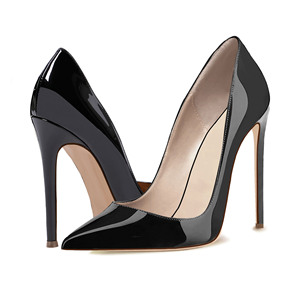 Scarpe Eleganti da Donna con Tacco a Spillo, Punta Affusolata, Antiscivolo, in Vernice, per Feste - Product Image 1