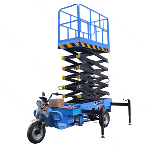 Triciclo eléctrico tipo tijera 6M-16M plataforma de operación hidráulica móvil a gran altitud elevador pequeño para exteriores - Product Image 5