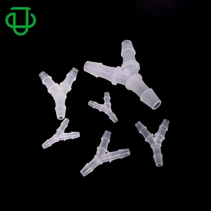 Conector de tubo flexible en forma de Y de 3 vías, de plástico, reductor, para manguera de agua, con conexiones de púas, cabezal de plástico PP, resistente a la corrosión - Product Image 1