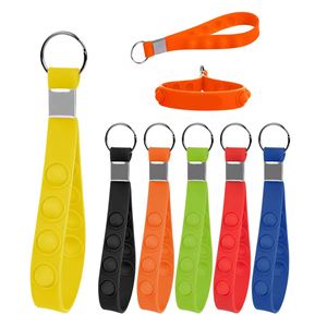 Printed Fashion Mini Pop Keychain Fidget Poppers Push Itting Pop <b>Bubble</b> Fidget Toy Keychain for Boys Girls <b>Kids</b> - Product Image 1