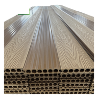 Papan Dek Komposit WPC Motif Kayu Jati 3D Modern untuk Grosir, Ramah Lingkungan, Tahan Air, untuk Kolam Renang Luar Ruangan
