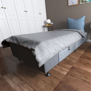 Divan lit à lattes super king size base double plateforme lits base avec tiroirs de rangement - Product Image 4