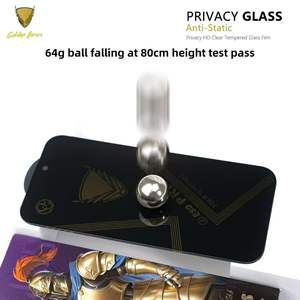 Protector de Pantalla de Privacidad OG 9h 2.5D Anti Espía, Protector de Pantalla de Vidrio Templado, Película Protectora para <span class=keywords><strong>iPhone</strong></span> 17 16 15 Pro Max XR XS - Product Image 6