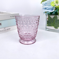 Gobelet PS martelé bleu ombré, incassable, pour hôtellerie-restauration, vente en gros, vaisselle en plastique rigide