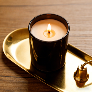 Soy Wax Scented Candle in Glass <b>Jar</b> Minimalist Style Floral <b>Plant</b> Aromatherapy Home Decoration 40-60 Hour Burn Time - Product Image 2