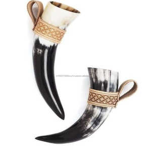 Best Selling <b>Handmade</b> Drinking Horn <b>Mug</b> for Home Bar Restaurant Hotel and Party Use Authentic Craftsmanship Exported from India - Product Image 1