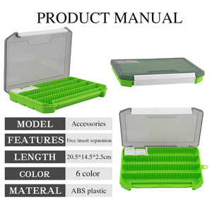 Caja de Almacenamiento de Plástico Duro de Una Sola Capa para Señuelos, Accesorio Multifuncional a Prueba de Agua para Anzuelos, Señuelos Artificiales y Conectores - Product Image 3