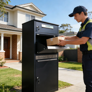 Boîte à <span class=keywords><strong>colis</strong></span> extérieure galvanisée, boîte <span class=keywords><strong>aux</strong></span> <span class=keywords><strong>lettres</strong></span> autoportante, boîte de livraison de <span class=keywords><strong>colis</strong></span> verrouillable, boîte <span class=keywords><strong>aux</strong></span> <span class=keywords><strong>lettres</strong></span> étanche, conçue <span class=keywords><strong>pour</strong></span> la poste - Product Image 3