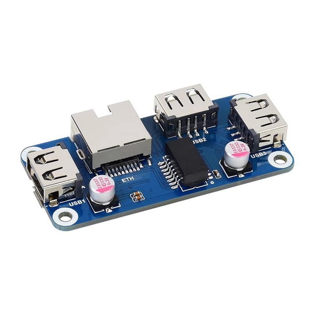 USB HUB HAT (B) For Raspberry Pi Series, 4x USB 2.0 Ports Specialized Pogo Pin For Zero Series Custom PCB vcr mainboard pcba