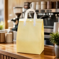 Sac isotherme non tissé personnalisé Heepack avec logo, sac à emporter jetable pour la livraison de thé au lait