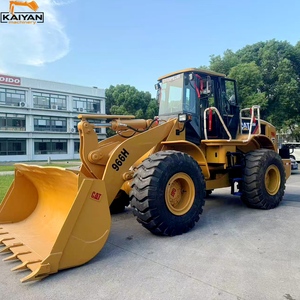 Chargeuse sur pneus CAT 966H d'occasion, chargeuse frontale, équipement de construction lourd, en stock, bon état, en vente - Product Image 6