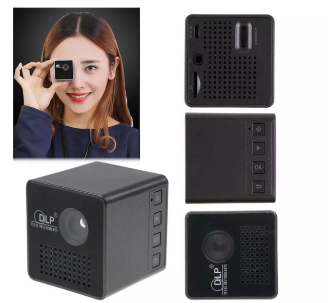 Portable Mini Pocket Projector DLP LED P1S WIFI Wireless Mobile Phone Computer Projector Video MP3 MP4 PPT Player