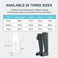 Bottes de massage rechargeables Eveekon, bottes de massage professionnelles pour la récupération des jambes, bottes chauffantes pour les jambes pour les voyages, pour le sport et la relaxation