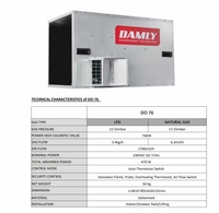 Équipement de chauffage au gaz infrarouge pour élevage de poulets, acier inoxydable, 220V, UBT DO-6500, neuf, garantie 1 an