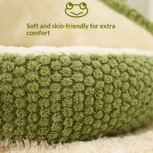 Cama Cálida para Perros y Gatos con Diseño de Rana Pequeña, Casa para Mascotas de Invierno y Otoño, <span class=keywords><strong>Cueva</strong></span> Suave de Felpa para Gatos y Perros Pequeños - Product Image 4