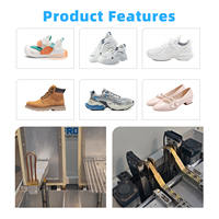Máquina de Vapor de Alta Presión de Doble Cabezal para la Parte Superior del Calzado, Equipo de Vaporización con Suministro Automático de Agua para la Fabricación de Zapatos