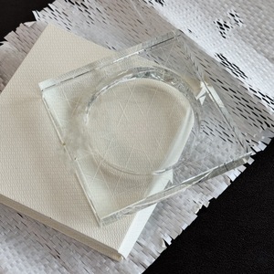 high quality New Arrival K9 Square Ashtray Glass Crystal Ashtray - Product Image 4