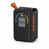 Compresseur d'air sans fil rechargeable avec manomètre intelligent et écran LED pour gonflage de pneus de voiture, vélo et moto